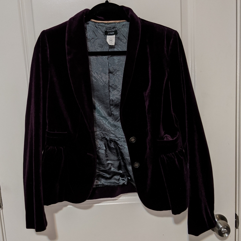 J. Crew velvet blazer